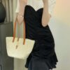 6930d3d66e68136f4d9b10ac New Arrival YSL Saint Laurent Rattan Tote Shopping Bag