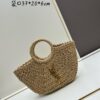 6930d3f96e68136f4d9b10d2 New Medium Size YSL Straw Woven Bag with Zipper - Perfect for Summer Beach Style