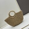 6930d3fa6e68136f4d9b10d3 New Medium Size YSL Straw Woven Bag with Zipper - Perfect for Summer Beach Style