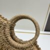 6930d3ff6e68136f4d9b10d7 New Medium Size YSL Straw Woven Bag with Zipper - Perfect for Summer Beach Style