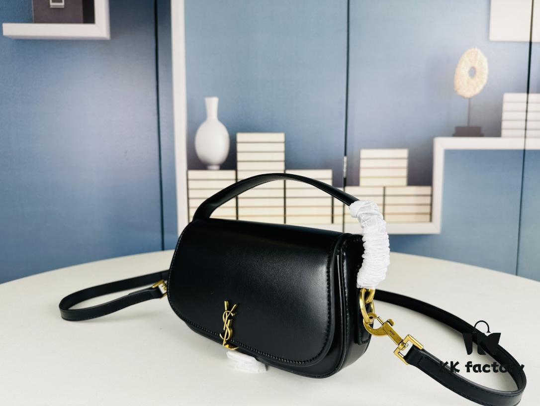 6930d4126e68136f4d9b10ee New Arrival with Box 💰 Cool and Stylish! YSL 2024 Voltair Box Leather Crossbody Bag