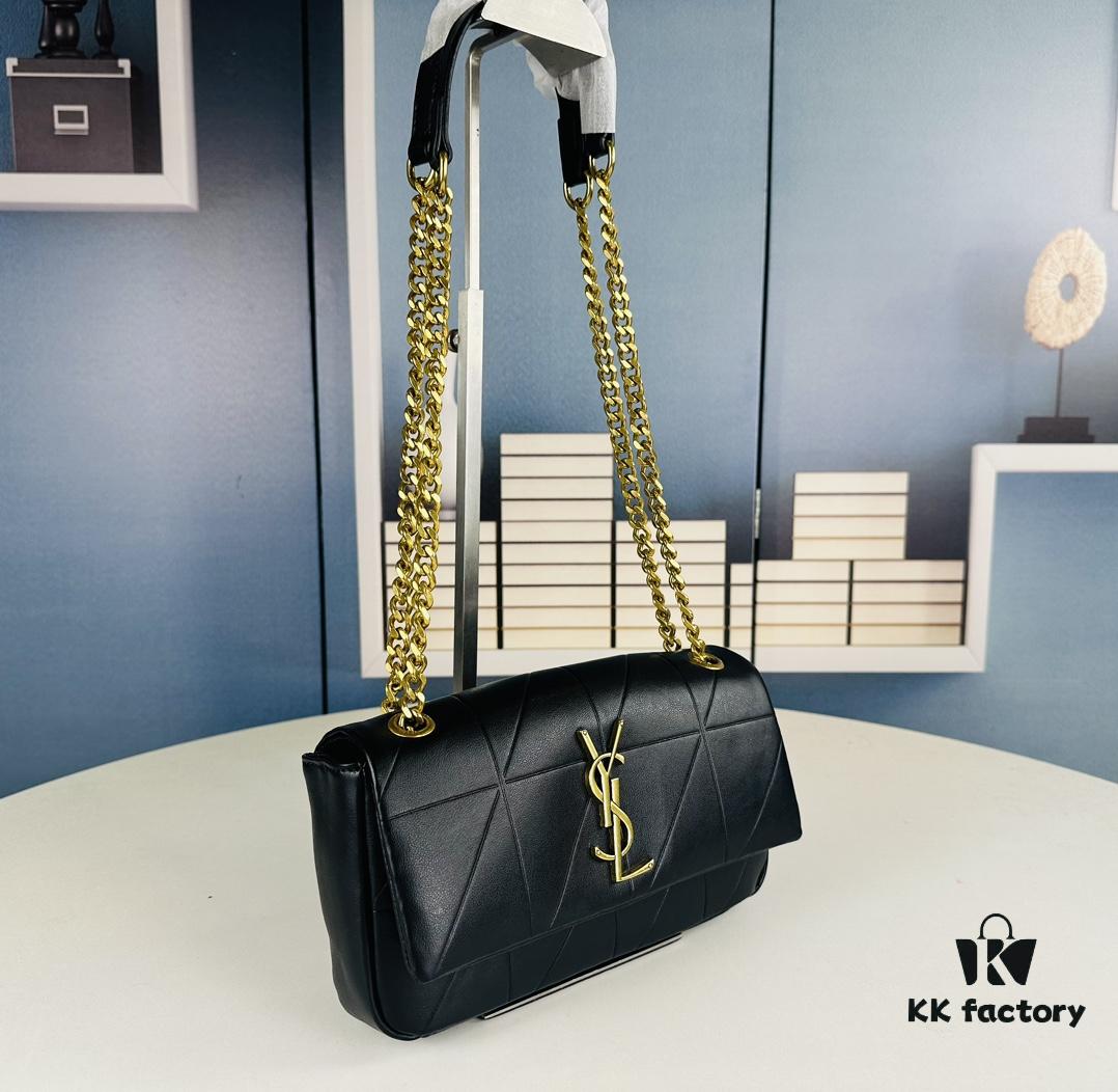 6930d4276e68136f4d9b110b New Arrival YSL Saint Laurent JAMIE Medium 25cm Suede and Leather Crossbody Bag