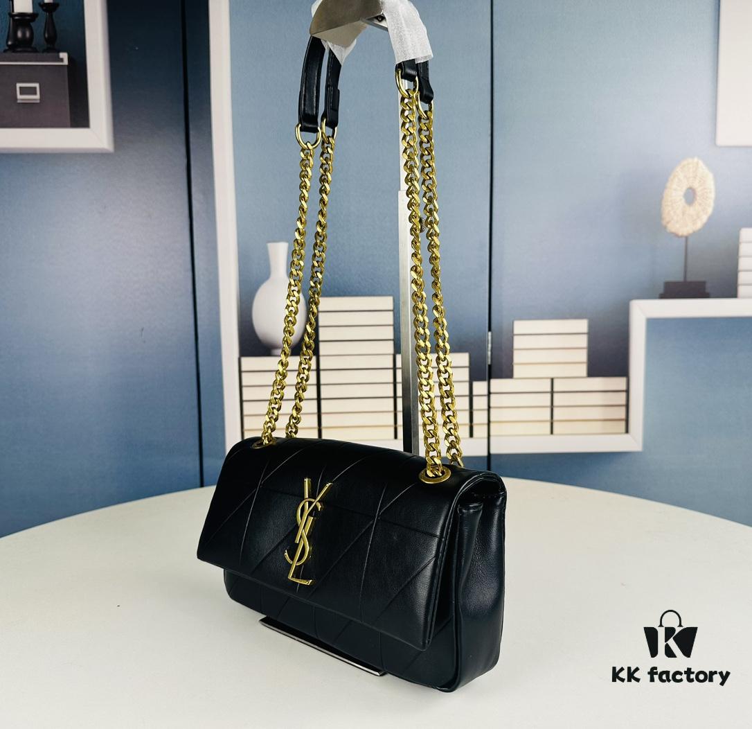 6930d4286e68136f4d9b110f New Arrival YSL Saint Laurent JAMIE Medium 25cm Suede and Leather Crossbody Bag
