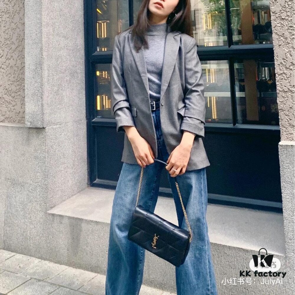 6930d44f6e68136f4d9b1133 New Arrival YSL Saint Laurent JAMIE Medium 25cm Suede and Leather Shoulder Bag
