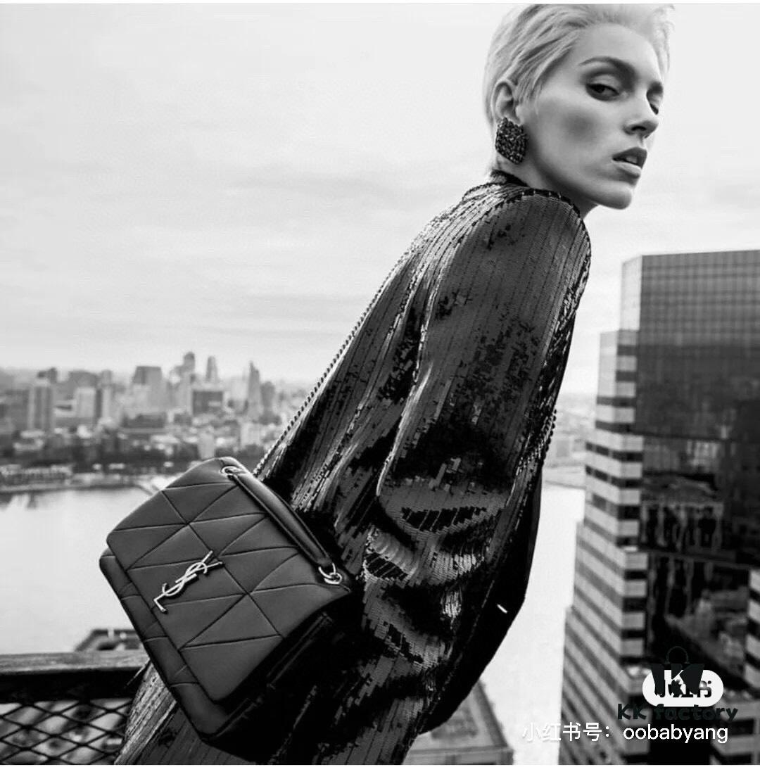 New Arrival YSL Saint Laurent JAMIE Medium 25cm Suede and Leather Shoulder Bag