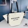 YSL Saint Laurent Woven Shopping Tote Basket Bag