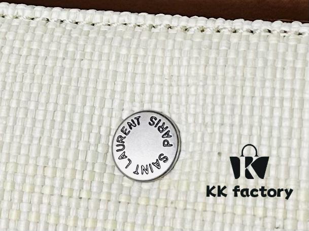 6930d4796e68136f4d9b1162 YSL / Saint Laurent Woven Shopping Tote Basket Bag