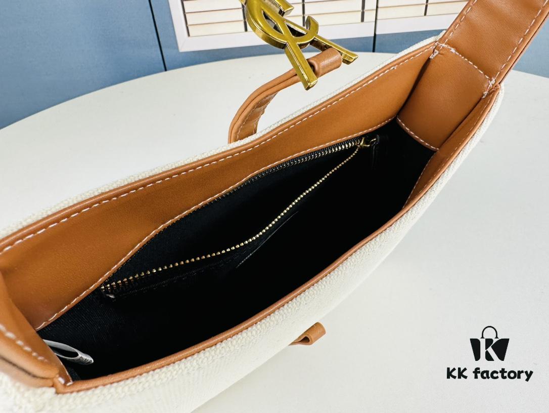 6930d4836e68136f4d9b1170 New YSL Saint Laurent Canvas Shoulder Bag with Box | 70s-Inspired Retro Design | Rive Gauche Collection
