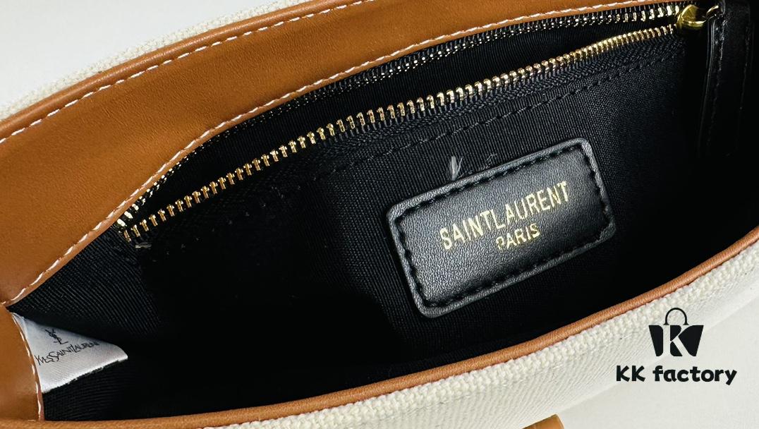 6930d4836e68136f4d9b1171 New YSL Saint Laurent Canvas Shoulder Bag with Box | 70s-Inspired Retro Design | Rive Gauche Collection