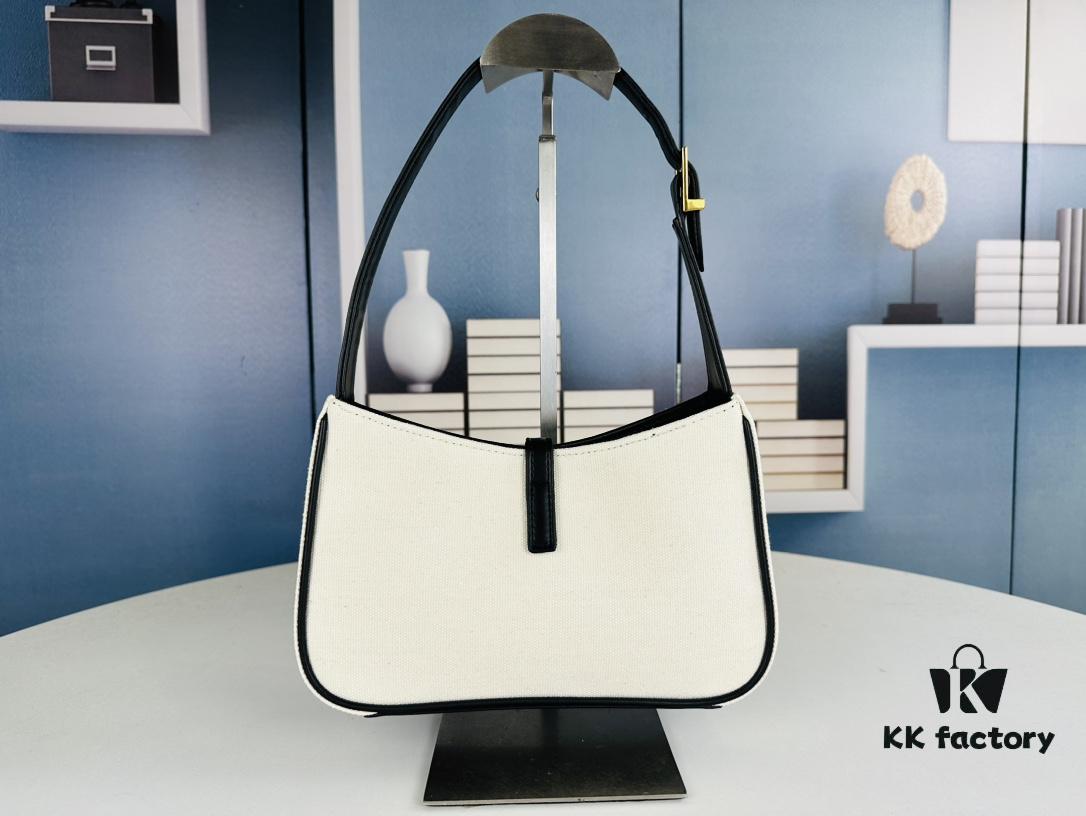 New Arrival with Box 💰||| YSL Saint Laurent Canvas Shoulder Bag, First-Ever Canvas Shoulder Bag, This Square-Shaped Design Brings Endless Surprise
