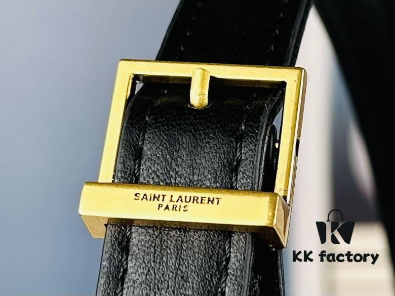 6930d49d6e68136f4d9b1199 New Arrival with Box 💰 See How Beautiful the YSL Trapezoid Shoulder Bag Looks from Rosé's Back View!