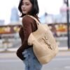 6930d4ba6e68136f4d9b11c6 New Large YSL Icare Raffia Bag with Mini Compartment - Symbolizing Beautiful, Resilient, and Devoted Love