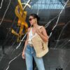 6930d4bd6e68136f4d9b11c9 New Arrival Large YSL Icare Raffia Handbag with Mini Compartment - Symbolizing Beautiful, Resilient, and Devoted Love