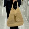 6930d4be6e68136f4d9b11cb New Arrival Large YSL Icare Raffia Handbag with Mini Compartment - Symbolizing Beautiful, Resilient, and Devoted Love