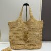 6930d4c16e68136f4d9b11cf New Large YSL Icare Raffia Bag with Mini Compartment