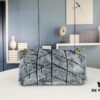 6930d4cc6e68136f4d9b11e1 New Large Denim YSL Puffer Bag with Box Loulou Puffer Cloud Bag Washed Denim with Beige Suede Strap