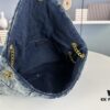 6930d4d16e68136f4d9b11e6 New Large Denim YSL Puffer Bag with Box Loulou Puffer Cloud Bag Washed Denim with Beige Suede Strap