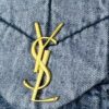 6930d4d56e68136f4d9b11ed New Small YSL Loulou Puffer Denim Bag with Box - Washed Denim with Beige Suede Strap