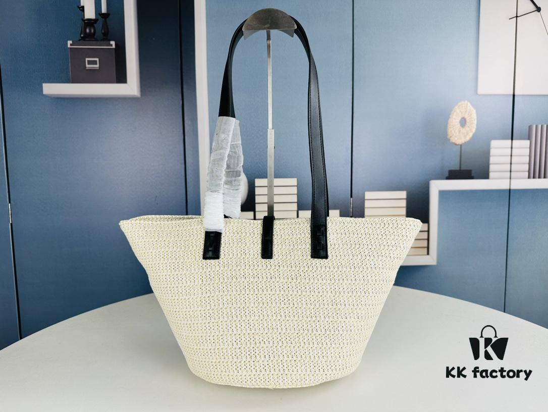 6930d52e6e68136f4d9b1282 New Arrival YSL Straw Tote Shopping Bag