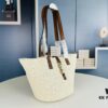 6930d5326e68136f4d9b1288 New Arrival YSL Straw Tote Shopping Bag