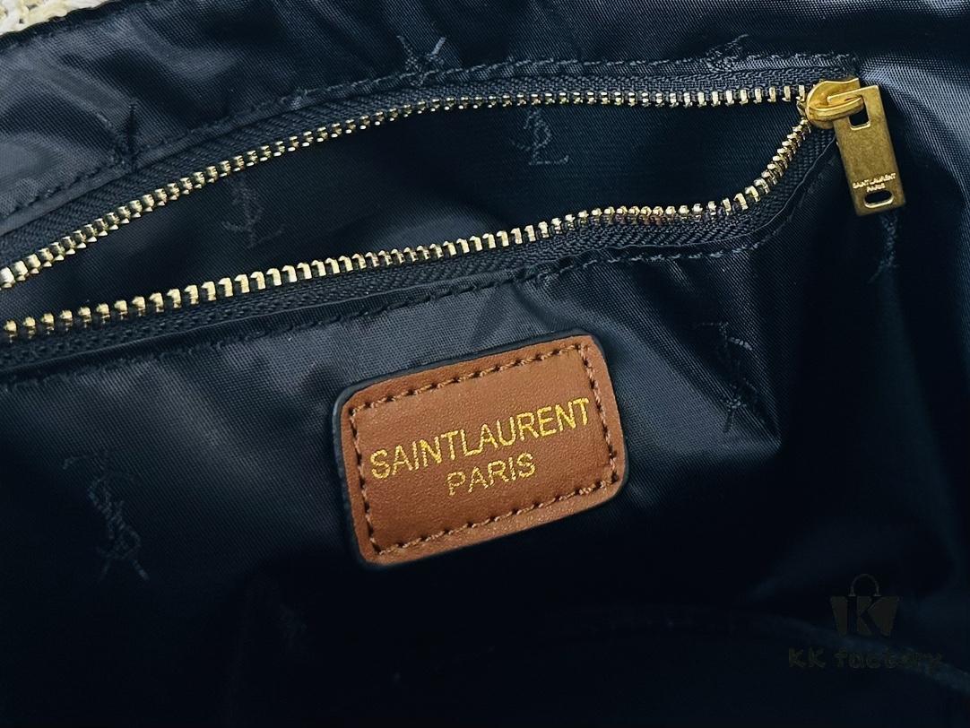 6930d5366e68136f4d9b1291 New Arrival YSL Straw Tote Shopping Bag