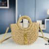 6930d5376e68136f4d9b1292 New Small YSL Woven Straw Bag with Zipper - Perfect for Summer Beach Style