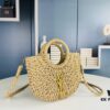 6930d5396e68136f4d9b1295 New Small YSL Woven Straw Bag with Zipper - Perfect for Summer Beach Style
