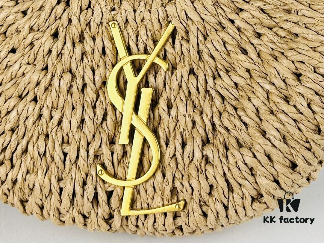 6930d53b6e68136f4d9b129a New Small YSL Woven Straw Bag with Zipper - Perfect for Summer Beach Style