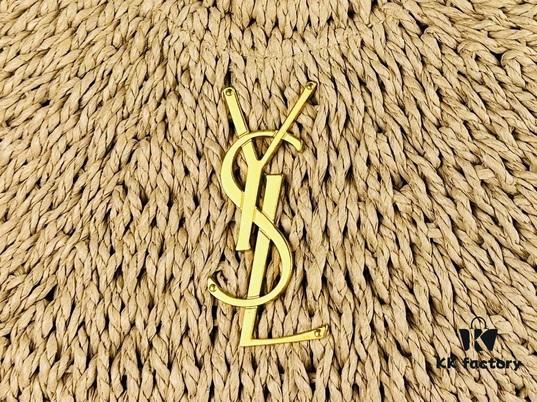 6930d53f6e68136f4d9b12a0 New Medium Size YSL Woven Straw Bag with Zipper - Perfect for Summer Beach Style