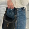 6930d5476e68136f4d9b12af New Arrival with Box 💰 YSL GABY Mini Bucket Bag, Soft Lambskin Crossbody & Handbag, Diamond Quilting Design, Gold Hardware