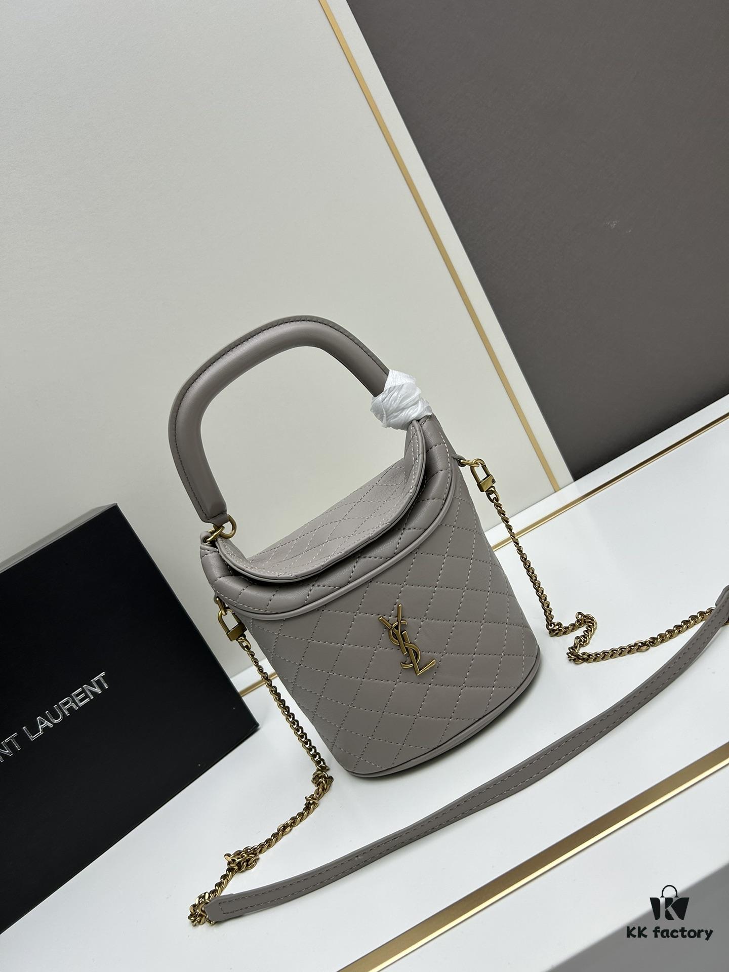 6930d5526e68136f4d9b12bc New Arrival with Box 💰 YSL GABY Mini Bucket Bag in Lambskin – Adorable Design, Loved by All 🥰