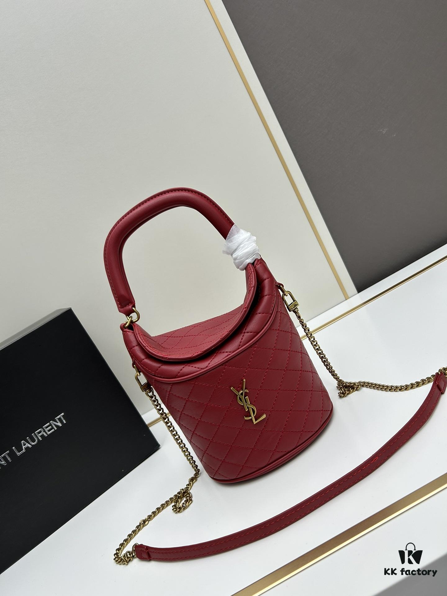 6930d5526e68136f4d9b12bd New Arrival with Box 💰 YSL GABY Mini Bucket Bag in Lambskin – Adorable Design, Loved by All 🥰 Details Matter!