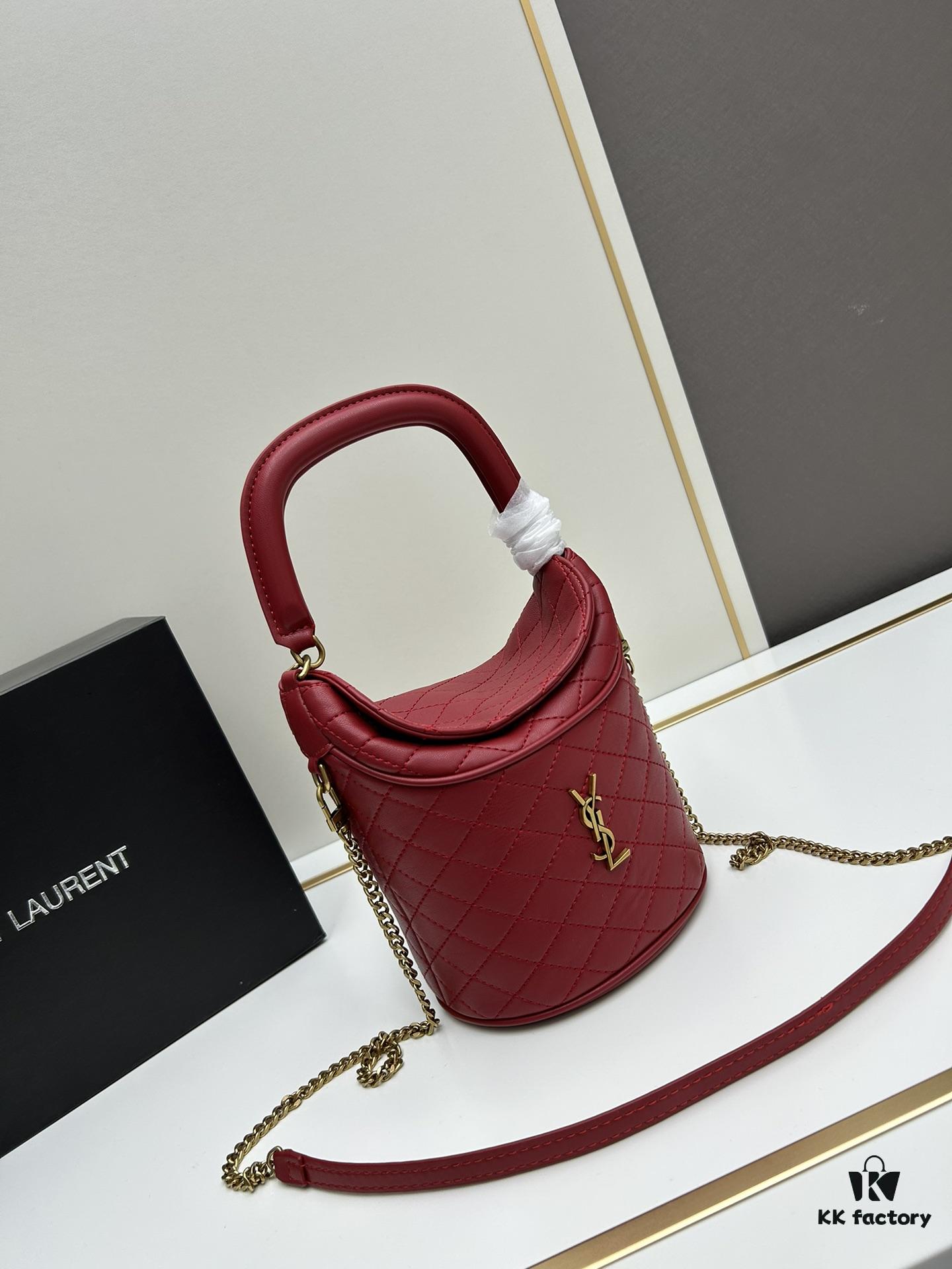 6930d5586e68136f4d9b12c6 New YSL GABY Mini Bucket Bag in Lambskin with Box - Adorable Design, Loved by All