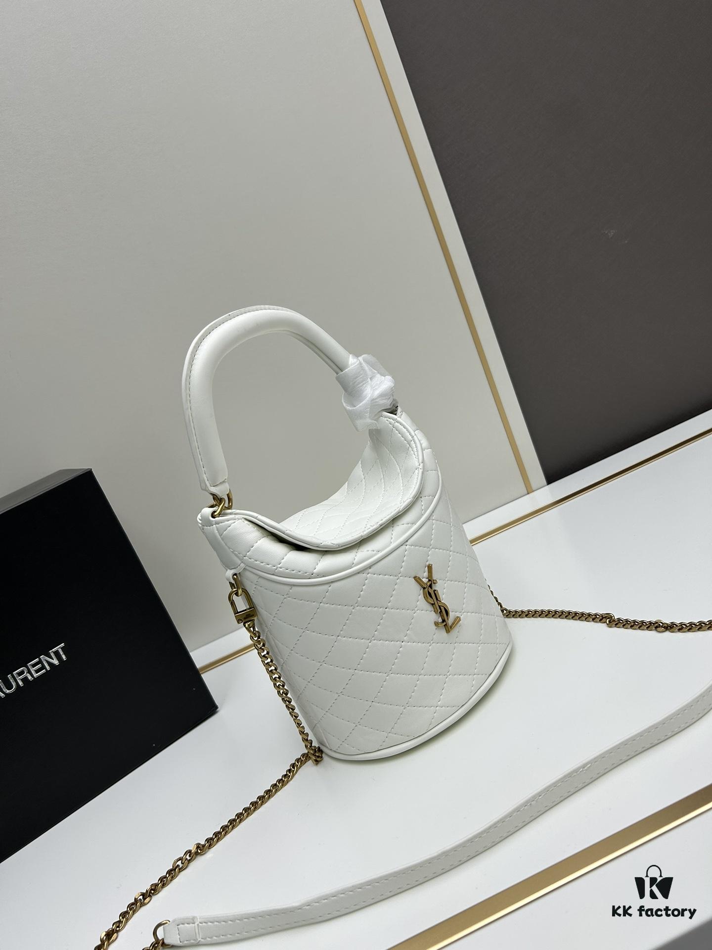 6930d55f6e68136f4d9b12cf New Arrival with Box 💰 YSL GABY Mini Bucket Bag in Lambskin - Adorable Design Loved by All 🥰 Check Details, Baby!