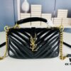 New Arrival YSL Mini College Messenger Bag in Waxed Leather