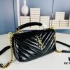 New Arrival YSL Mini College Messenger Bag in Waxed Leather