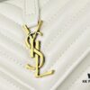 6930d56c6e68136f4d9b12e1 YSL Saint Laurent Mini College Messenger Bag in Waxed Calfskin - Style No. 6126