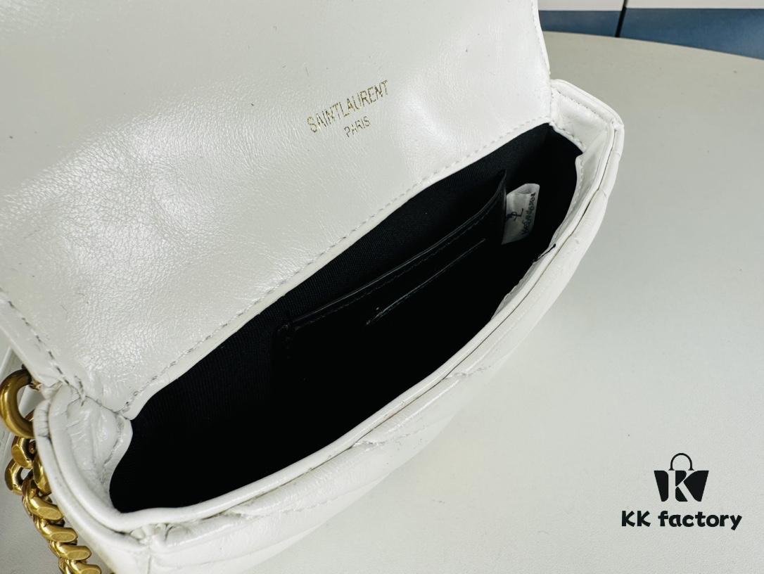 6930d56d6e68136f4d9b12e4 YSL Saint Laurent Mini College Messenger Bag in Waxed Calfskin - Style No. 6126