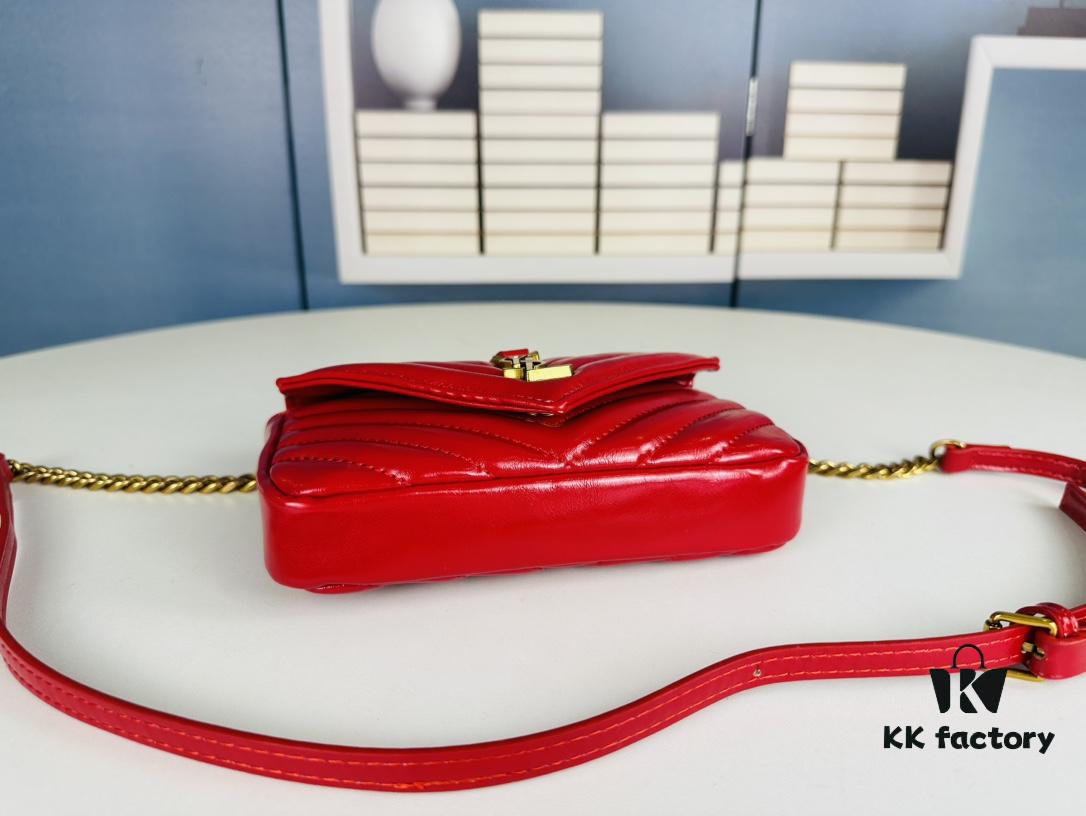 New Arrival YSL Mini College Messenger Bag in Waxed Calfskin - Style No. 6126