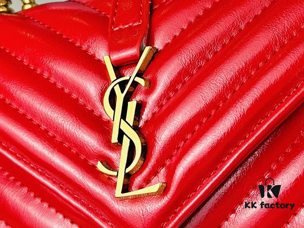 New Arrival YSL Mini College Messenger Bag in Waxed Calfskin - Style No. 6126