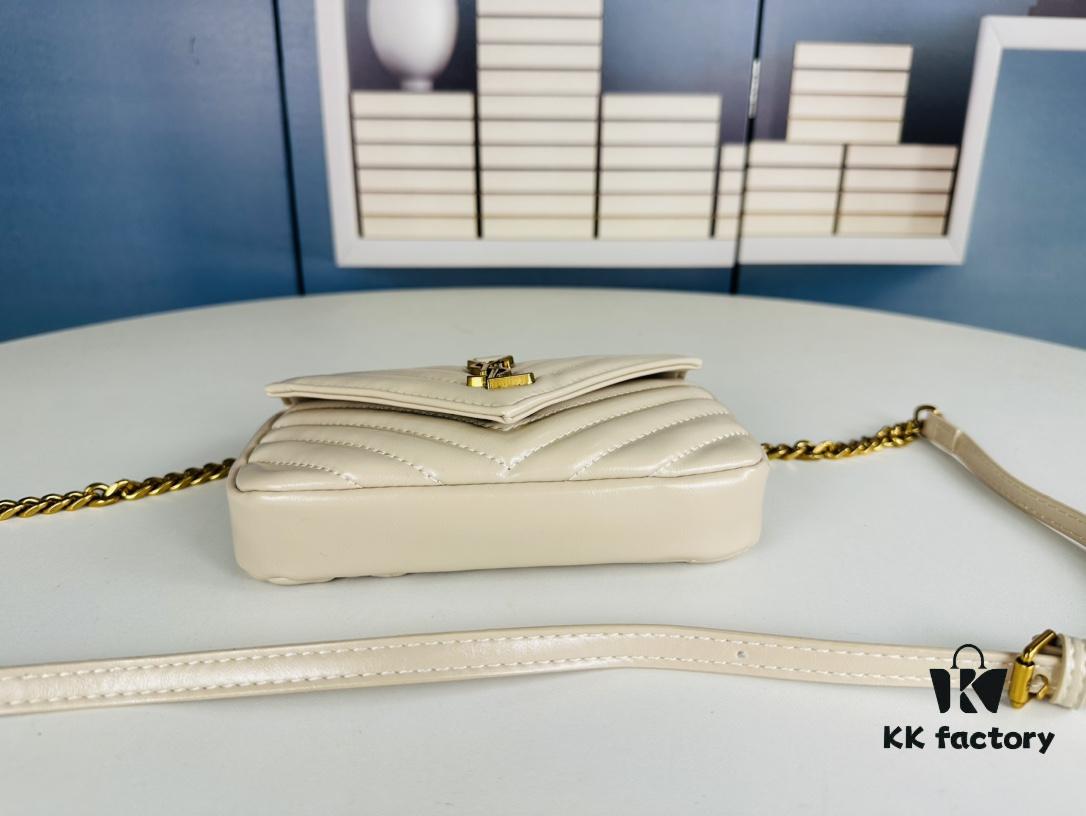 6930d5776e68136f4d9b12f6 New Arrival YSL Mini College Crossbody Bag in Waxed Calfskin - Style No. 6126