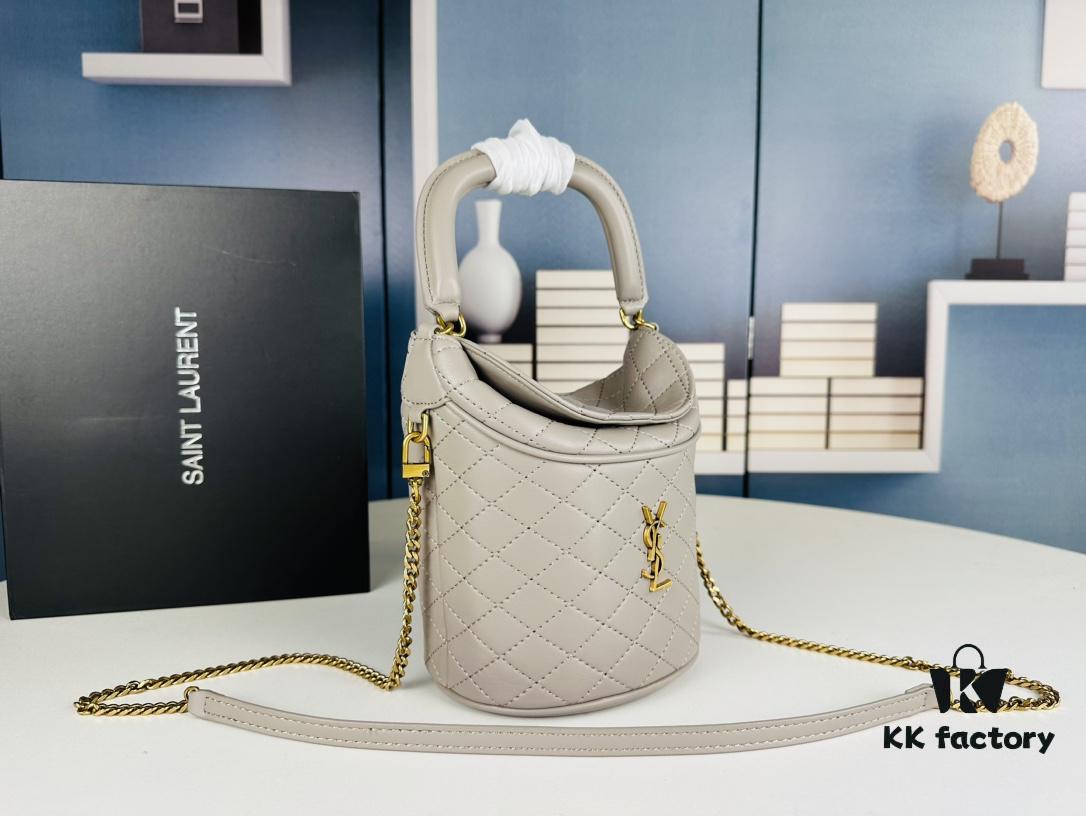 6930d5a36e68136f4d9b133b New Arrival with Box 💰 YSL GABY Mini Leather Bucket Bag – Adorable & Chic 🥰 Details Matter for True Connoisseurs ||| Yves Saint Laurent GABY Collection