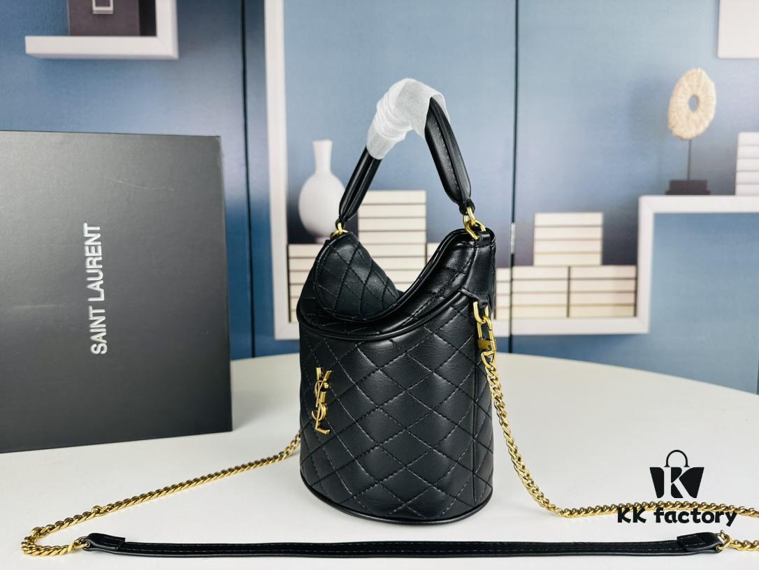 6930d5ac6e68136f4d9b134a New Arrival with Box 💰 YSL GABY Mini Bucket Bag in Lambskin – Adorable Design, Loved by All 🥰 Details Matter!
