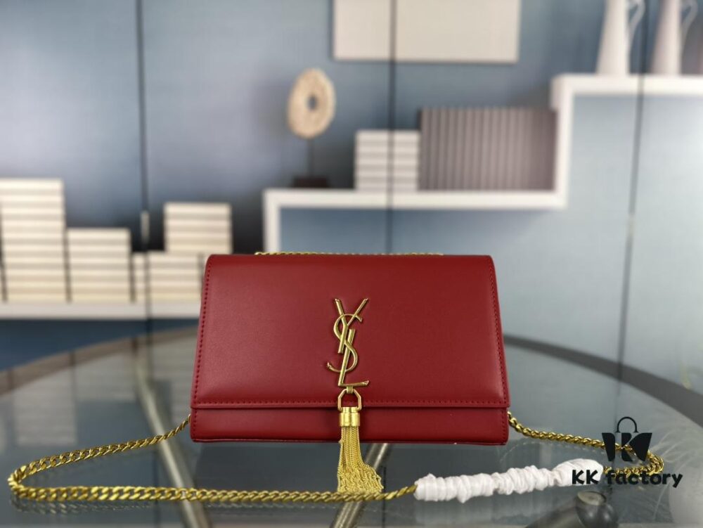 6930d5bb6e68136f4d9b135b YSL Kate Tassel Bag with Box 💰 - Elegant Saint Laurent Prince Wen Same Style Woc Chain Bag, Latest Counter Synchronized Design