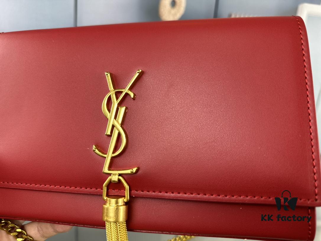 6930d5bc6e68136f4d9b135f YSL Kate Tassel Bag with Box 💰 - Elegant Saint Laurent Prince Wen Same Style Woc Chain Bag, Latest Counter Synchronized Design