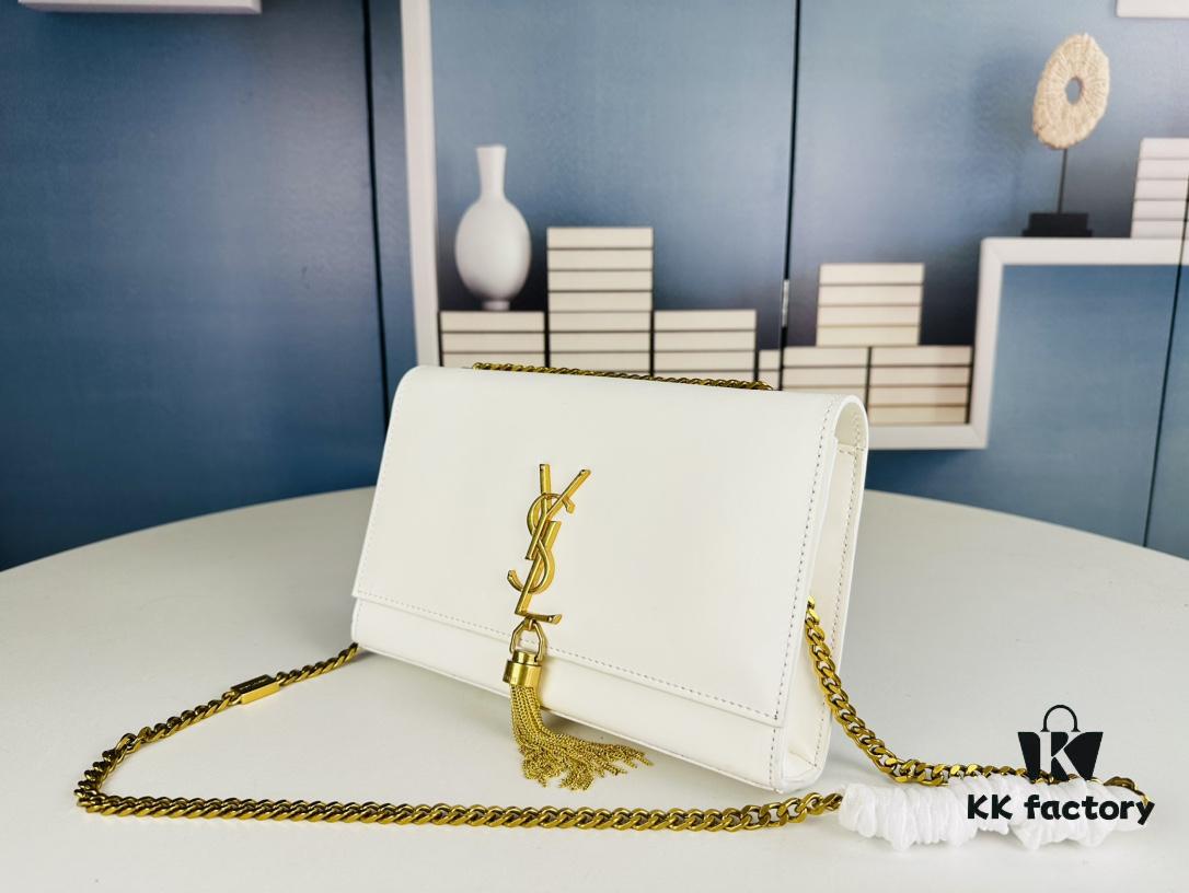 6930d5ca6e68136f4d9b1374 YSL Kate Tassel Bag with Box 💰 - Elegant Saint Laurent Prince Wen's Same Style Woc Chain Bag, Latest Counter Synchronized Design