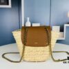 6930d5ec6e68136f4d9b13a6 New YSL Straw Woven Tote Bag with Logo Print – Perfect Summer Beach Bag