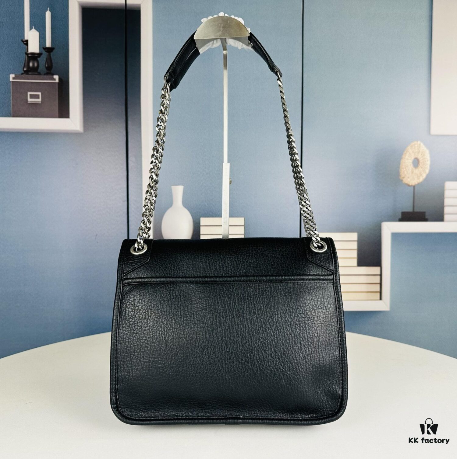6930d5f36e68136f4d9b13af New Arrival NIKI BABY Full-Grain Lamb Leather Handbag ||| YSL Niki 21cm 28cm Distressed Lamb Leather Black Silver Mini Bag