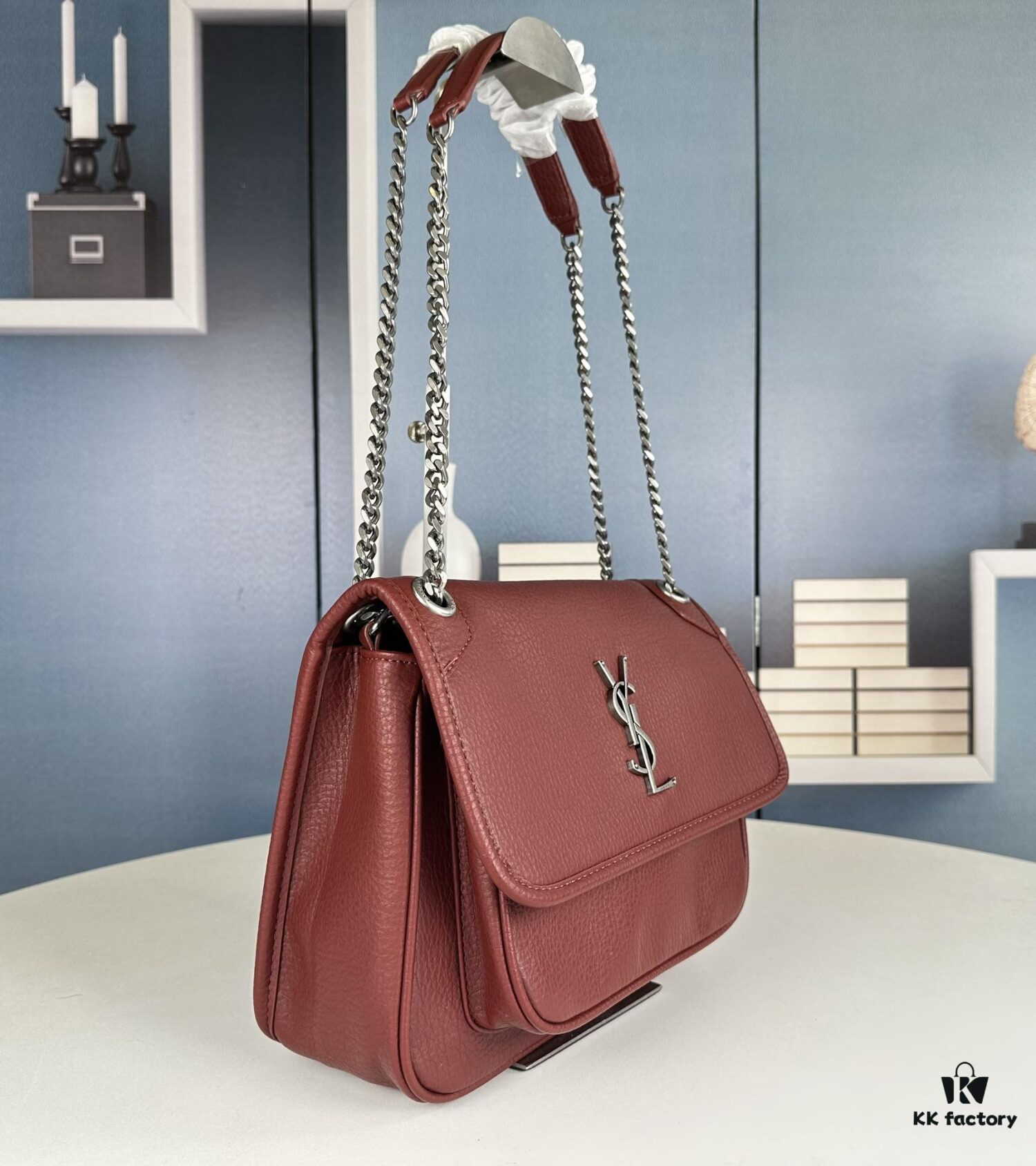 6930d6006e68136f4d9b13c6 New Arrival NIKI BABY Full-Grain Lambskin Handbag ||| YSL Niki 21cm 28cm Distressed Lamb Leather Black Silver Mini