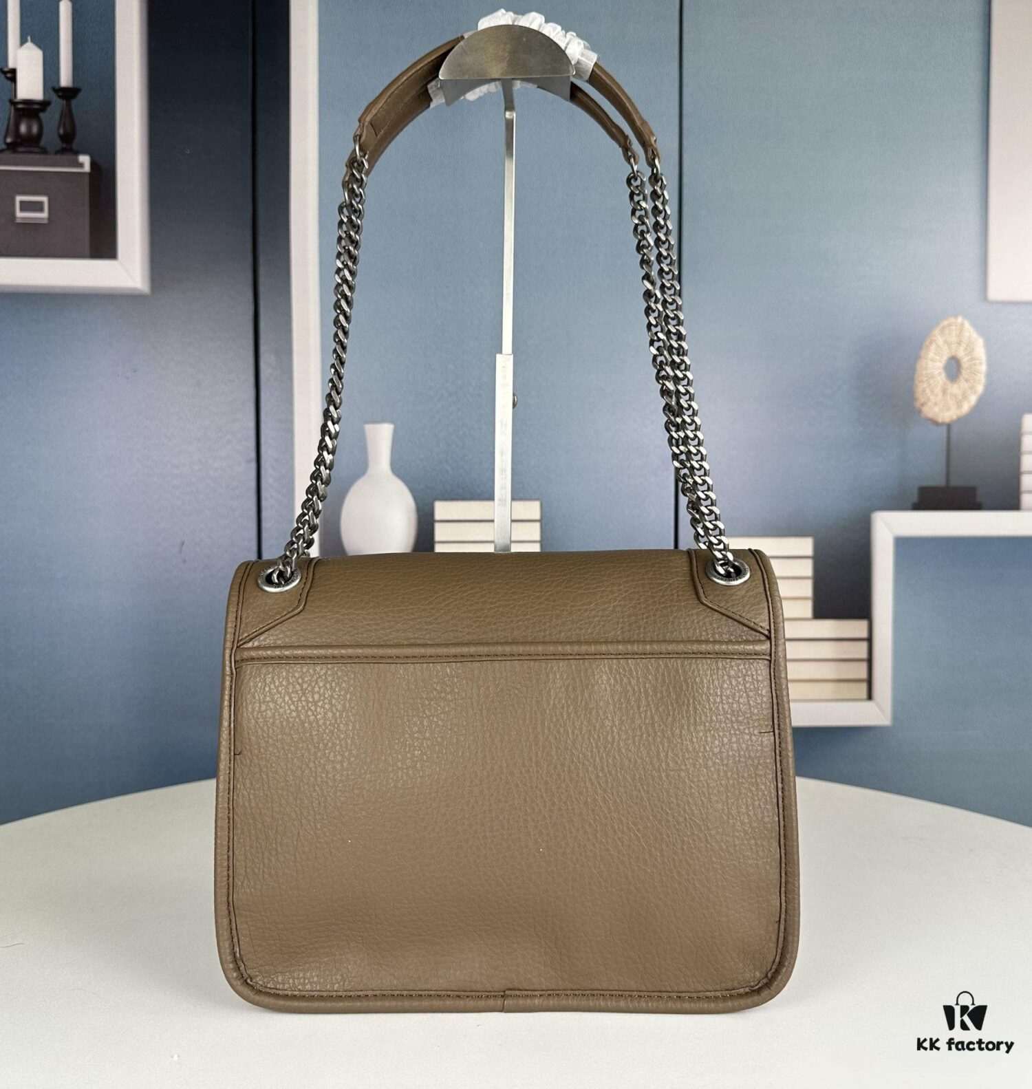 6930d6056e68136f4d9b13cb New Arrival NIKI BABY Full-Grain Lambskin Handbag ||| YSL Niki 21cm 28cm Aged Lamb Leather Black Silver Mini